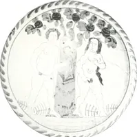 An illustration from Blue dash chargers and other early English tin enamel circular dishes (1919)