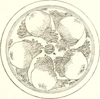 An illustration from Blue dash chargers and other early English tin enamel circular dishes (1919)