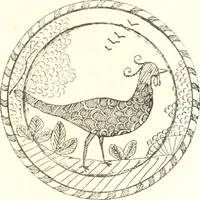 An illustration from Blue dash chargers and other early English tin enamel circular dishes (1919)
