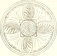 An illustration from Blue dash chargers and other early English tin enamel circular dishes (1919)