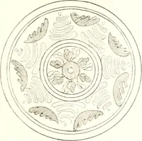 An illustration from Blue dash chargers and other early English tin enamel circular dishes (1919)