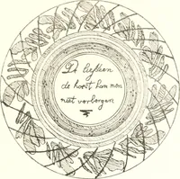 An illustration from Blue dash chargers and other early English tin enamel circular dishes (1919)