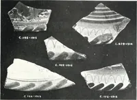 An illustration from Blue dash chargers and other early English tin enamel circular dishes (1919)