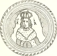 An illustration from Blue dash chargers and other early English tin enamel circular dishes (1919)