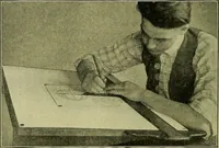 An illustration from Blueprint reading; a practical manual of instruction in blueprint reading through the analysis of typical plates with reference to mechanical drawing conventions and methods, the laws of projection, etc (1919)