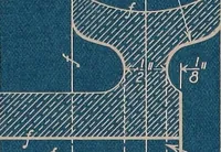 An illustration from Blueprint reading; a practical manual of instruction in blueprint reading through the analysis of typical plates with reference to mechanical drawing conventions and methods, the laws of projection, etc (1919)