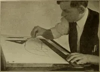 An illustration from Blueprint reading; a practical manual of instruction in blueprint reading through the analysis of typical plates with reference to mechanical drawing conventions and methods, the laws of projection, etc (1919)