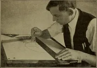 An illustration from Blueprint reading; a practical manual of instruction in blueprint reading through the analysis of typical plates with reference to mechanical drawing conventions and methods, the laws of projection, etc (1919)