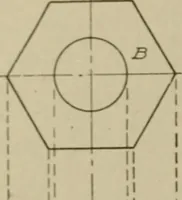 An illustration from Blueprint reading; a practical manual of instruction in blueprint reading through the analysis of typical plates with reference to mechanical drawing conventions and methods, the laws of projection, etc (1919)