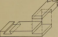 An illustration from Blueprint reading; a practical manual of instruction in blueprint reading through the analysis of typical plates with reference to mechanical drawing conventions and methods, the laws of projection, etc (1919)