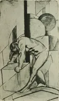 An illustration from Exhibition of paintings, drawings and sculpture. [electronic resource] : Tuesday, March 23d to Saturday, April 24th, 1915 (1915)