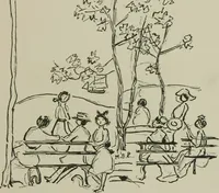 An illustration from Exhibition of paintings, drawings and sculpture. [electronic resource] : Tuesday, March 23d to Saturday, April 24th, 1915 (1915)