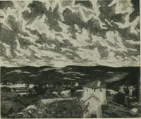 An illustration from Exhibition of paintings, drawings and sculpture. [electronic resource] : Tuesday, March 23d to Saturday, April 24th, 1915 (1915)