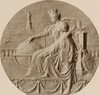 An illustration from The work of Emil Fuchs [electronic resource] : illustrating some of his representative paintings, sculpture, medals and studies. Issued on the occasion of an exhibition of his works under the auspices of Messrs. Cartier, February 7th to March 5th,1921. New York city (1921)