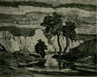 An illustration from The Birger Sandz©♭n exhibition [electronic resource] (1922)