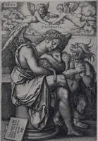 Picture 14 of 72 from Illustrated catalogue of a miscellaneous selection of rare engravings, etchings and original drawings of many schools and periods [electronic resource] : from the portfolios of R. Ederheimer Print-Cabinet (1915), leaf 22
