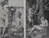 Picture 28 of 72 from Illustrated catalogue of a miscellaneous selection of rare engravings, etchings and original drawings of many schools and periods [electronic resource] : from the portfolios of R. Ederheimer Print-Cabinet (1915), leaf 38