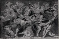 An illustration from Illustrated catalogue of a miscellaneous selection of rare engravings, etchings and original drawings of many schools and periods [electronic resource] : from the portfolios of R. Ederheimer Print-Cabinet (1915)