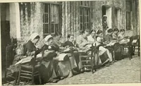 Picture 26 of 77 from Bobbins of Belgium; a book of Belgian lace, lace-workers, lace-schools and lace-villages (1920), leaf 170
