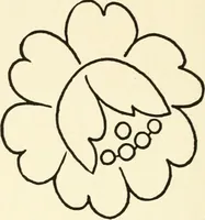 An illustration from Bobbins of Belgium; a book of Belgian lace, lace-workers, lace-schools and lace-villages (1920)