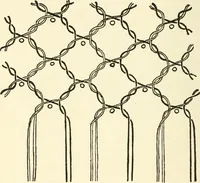 An illustration from Bobbins of Belgium; a book of Belgian lace, lace-workers, lace-schools and lace-villages (1920)
