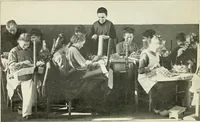 Picture 14 of 77 from Bobbins of Belgium; a book of Belgian lace, lace-workers, lace-schools and lace-villages (1920), leaf 80