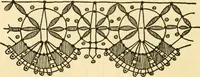 An illustration from Bobbins of Belgium; a book of Belgian lace, lace-workers, lace-schools and lace-villages (1920)