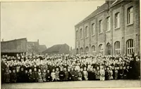 An illustration from Bobbins of Belgium; a book of Belgian lace, lace-workers, lace-schools and lace-villages (1920)