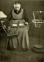 An illustration from Bobbins of Belgium; a book of Belgian lace, lace-workers, lace-schools and lace-villages (1920)