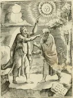 An illustration from Achillis Bocchii Bonon. Symbolicarvm quaestionvm de vniverso genere qvas serio lvdebat libri qvinqve (1555)