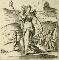 An illustration from Achillis Bocchii Bonon. Symbolicarvm quaestionvm de vniverso genere qvas serio lvdebat libri qvinqve (1555)