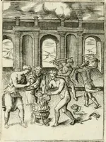 An illustration from Achillis Bocchii Bonon. Symbolicarvm quaestionvm de vniverso genere qvas serio lvdebat libri qvinqve (1555)