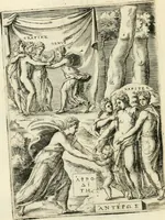 An illustration from Achillis Bocchii Bonon. Symbolicarvm quaestionvm de vniverso genere qvas serio lvdebat libri qvinqve (1555)