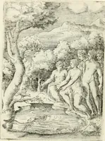 An illustration from Achillis Bocchii Bonon. Symbolicarvm quaestionvm de vniverso genere qvas serio lvdebat libri qvinqve (1555)