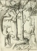 An illustration from Achillis Bocchii Bonon. Symbolicarvm quaestionvm de vniverso genere qvas serio lvdebat libri qvinqve (1555)