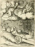 An illustration from Achillis Bocchii Bonon. Symbolicarvm quaestionvm de vniverso genere qvas serio lvdebat libri qvinqve (1555)