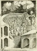 An illustration from Achillis Bocchii Bonon. Symbolicarvm quaestionvm de vniverso genere qvas serio lvdebat libri qvinqve (1555)
