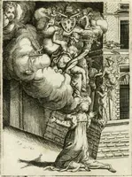 An illustration from Achillis Bocchii Bonon. Symbolicarvm quaestionvm de vniverso genere qvas serio lvdebat libri qvinqve (1555)