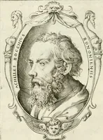 An illustration from Achillis Bocchii Bonon. Symbolicarvm quaestionvm de vniverso genere qvas serio lvdebat libri qvinqve (1555)