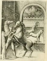 An illustration from Achillis Bocchii Bonon. Symbolicarvm quaestionvm de vniverso genere qvas serio lvdebat libri qvinqve (1555)