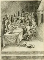 An illustration from Achillis Bocchii Bonon. Symbolicarvm quaestionvm de vniverso genere qvas serio lvdebat libri qvinqve (1555)