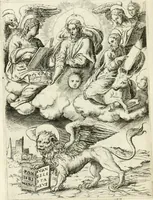An illustration from Achillis Bocchii Bonon. Symbolicarvm quaestionvm de vniverso genere qvas serio lvdebat libri qvinqve (1555)