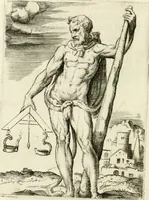 An illustration from Achillis Bocchii Bonon. Symbolicarvm quaestionvm de vniverso genere qvas serio lvdebat libri qvinqve (1555)