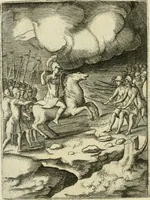 An illustration from Achillis Bocchii Bonon. Symbolicarvm quaestionvm de vniverso genere qvas serio lvdebat libri qvinqve (1555)