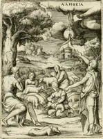 Picture 33 of 152 from Achillis Bocchii Bonon. Symbolicarvm quaestionvm de vniverso genere qvas serio lvdebat libri qvinqve (1555), leaf 87