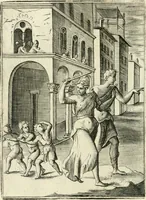 An illustration from Achillis Bocchii Bonon. Symbolicarvm quaestionvm de vniverso genere qvas serio lvdebat libri qvinqve (1555)
