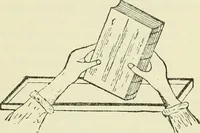 An illustration from Bookbinding, with numerous engravings and diagrams (1907)
