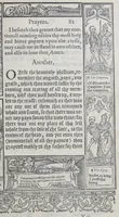 Picture 18 of 26 from A booke of Christian prayers, : collected out of the auncie[n]t writers, and best learned in our tyme, worthy to be read with an earnest mynde of all Christians, in these daungerous and troublesome dayes, that God for Christes sake will yet still be mercyfull vnto vs. (1578), leaf 181