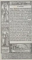 An illustration from A booke of Christian prayers, : collected out of the auncie[n]t writers, and best learned in our tyme, worthy to be read with an earnest mynde of all Christians, in these daungerous and troublesome dayes, that God for Christes sake will yet still be mercyfull vnto vs. (1578)