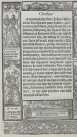 Picture 24 of 26 from A booke of Christian prayers, : collected out of the auncie[n]t writers, and best learned in our tyme, worthy to be read with an earnest mynde of all Christians, in these daungerous and troublesome dayes, that God for Christes sake will yet still be mercyfull vnto vs. (1578), leaf 284